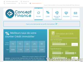 conceptfinance.fr website preview
