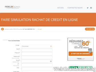 rachat-credits-rapide.fideliscourtiers.fr website preview