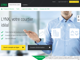 lynxbroker.fr website preview