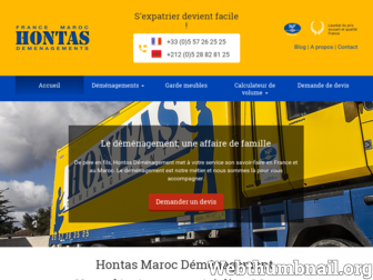 demenagement-france-maroc.com website preview