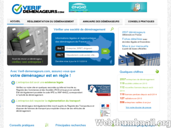 verif-demenageurs.com website preview