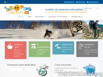 top-vacances.com website preview