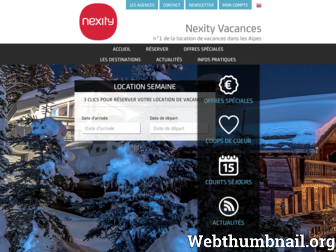 vacances.nexity.fr website preview