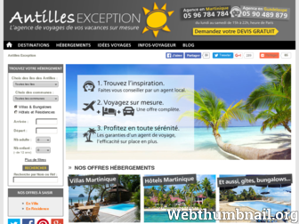 antillesexception.com website preview