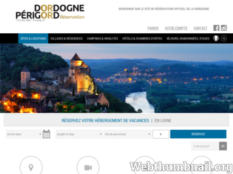 perigord-reservation.com website preview