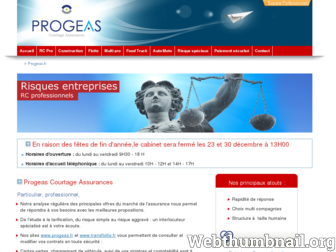progeas.fr website preview