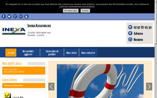 inexaassurances.com website preview