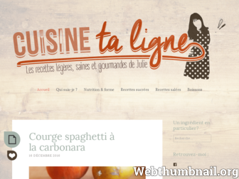 cuisinetaligne.wordpress.com website preview