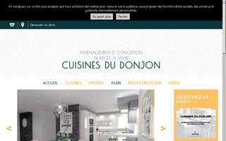 cuisinesdudonjon.fr website preview