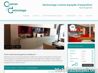 cuisines-destockage.com website preview