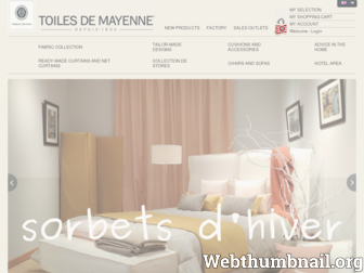 toiles-de-mayenne.com website preview