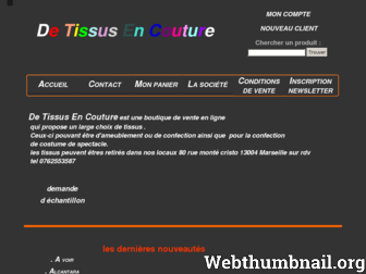 de-tissus-en-couture.com website preview