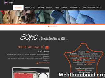 sofic-cuir.com website preview