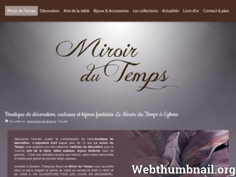 miroir-du-temps.fr website preview