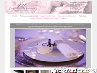 j-organise-mon-mariage.fr website preview