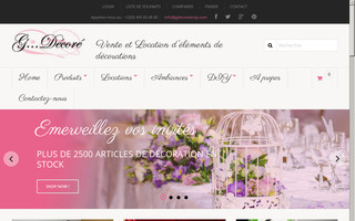 gdecoreshop.com website preview