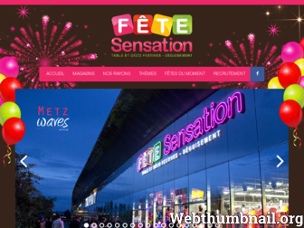 fetesensation.fr website preview