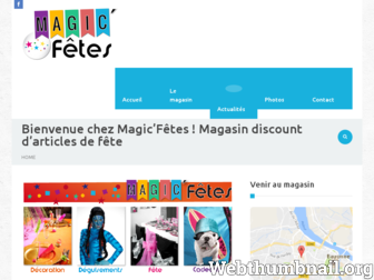 magic-fetes.fr website preview
