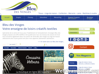 bleudesvosges.fr website preview
