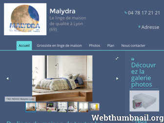 malydra-linge-de-maison.fr website preview