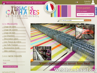tissages-cathares.fr website preview