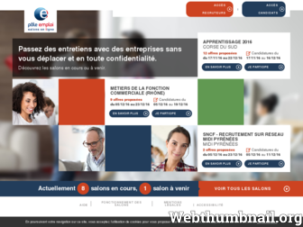 salonenligne.pole-emploi.fr website preview