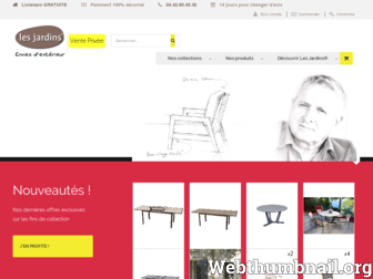 lesjardins-venteprivee.fr website preview