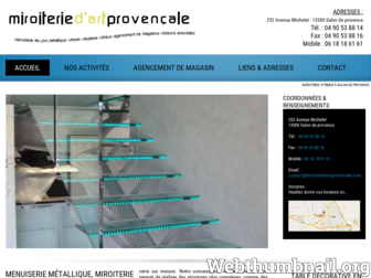 miroiteriedartprovencale.com website preview