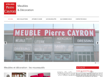 meubles-pierre-cayron.com website preview