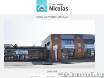 cheminees-nicolas.fr website preview