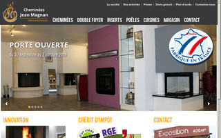 cheminees-jean-magnan.com website preview