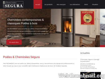 cheminees-segura.fr website preview