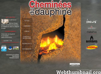 cheminees-du-dauphine.com website preview