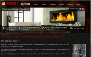 cheminees-mercier.fr website preview