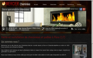 cheminees-mercier.fr website preview