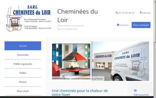 chemineesduloir-lafleche.fr website preview