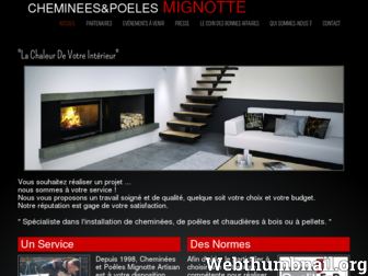 chemineespoelesmignotte.com website preview