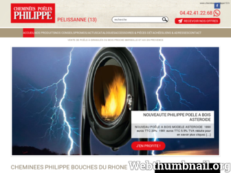 chemineesphilippe13.fr website preview