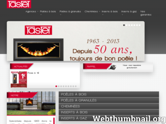 cheminees-tastet.fr website preview
