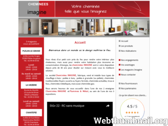 chemineesimagine.fr website preview