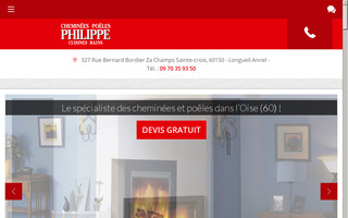 cheminees-philippe-compiegne.com website preview