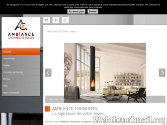 ambiancecheminees.com website preview