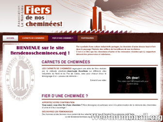 fiersdenoscheminees.org website preview
