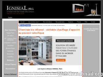 cheminee-ethanol-ignisial.com website preview