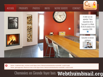 chemineesleclerc.fr website preview