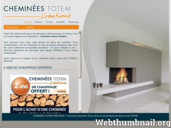 cheminees-totem-creations.com website preview