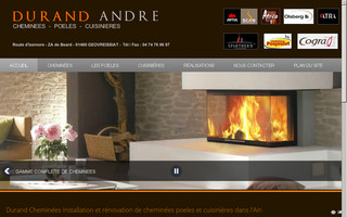 durand-cheminees.com website preview