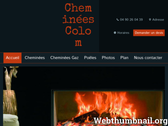 cheminees-colom.com website preview