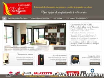 cheminees-tortigue.fr website preview