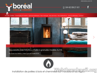 borealshop.fr website preview